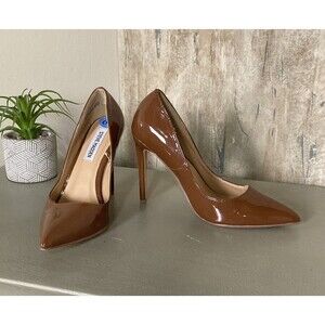 Steve Madden Brown Patent Leather Heels